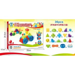 Changeable Magnetic Block (36 Pieces)  |  Magnetic Imaginative Play Magnetic