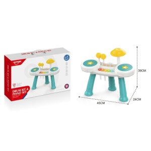 Drum Kit & Piano Set (Green)  |  Musical Learning Musical