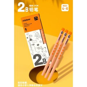 Mid 2B Triangular Pencils (6 Pieces)  |  Stationery Learning Stationery