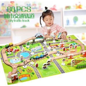 Urban Traffic Track (80 Pieces)  |  Model Building Imaginative Play Model Building